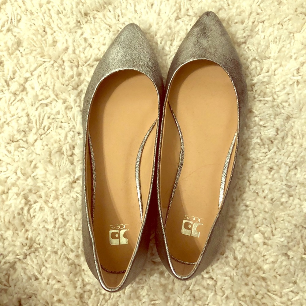 Joes Jeans Silver Flats